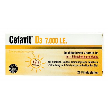 Cefavit D3 7.000 j.m.  1 tabletka tygodniowo